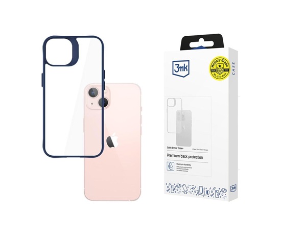 3mk Satin Armor Case+ Blue pro Apple iPhone 14