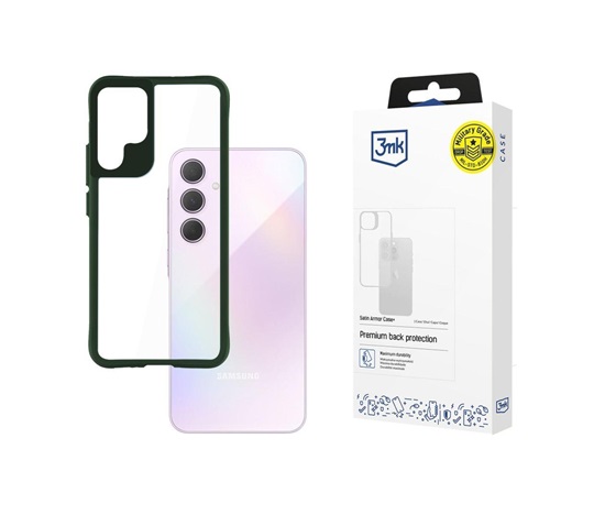 3mk Satin Armor Case+ Green pro Samsung Galaxy A35 5G