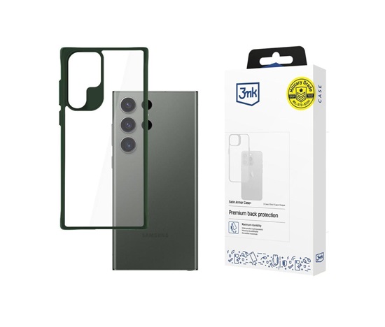 3mk Satin Armor Case+ Green pro Samsung Galaxy S24 Ultra