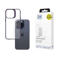3mk Satin Armor Case+ Purple pro Apple iPhone 15 Pro