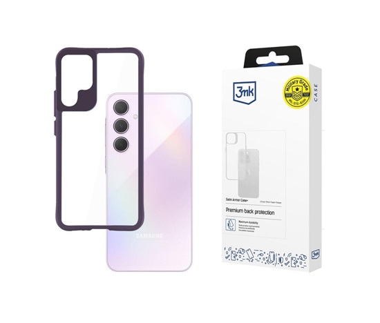 3mk Satin Armor Case+ Purple pro Samsung Galaxy A35 5G
