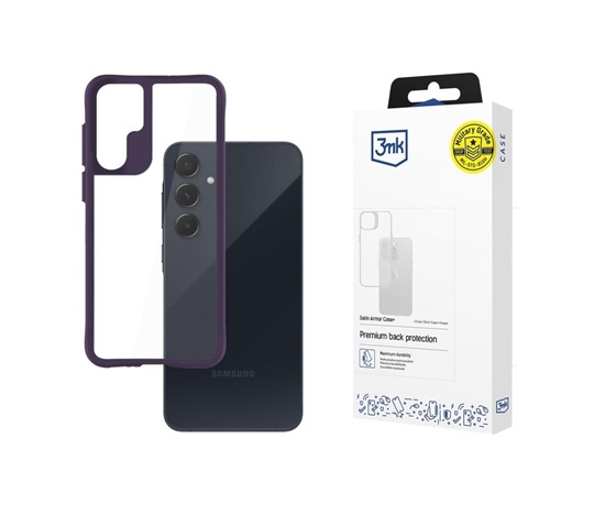 3mk Satin Armor Case+ Purple pro Samsung Galaxy A55 5G