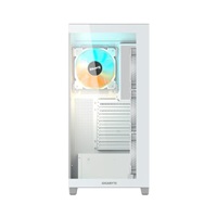 GIGABYTE case GB-C500PI ST, Mid tower, 1xUSB-C 3.2, 2xUSB 3.0, 4x 120mm ARGB Fan, bílá