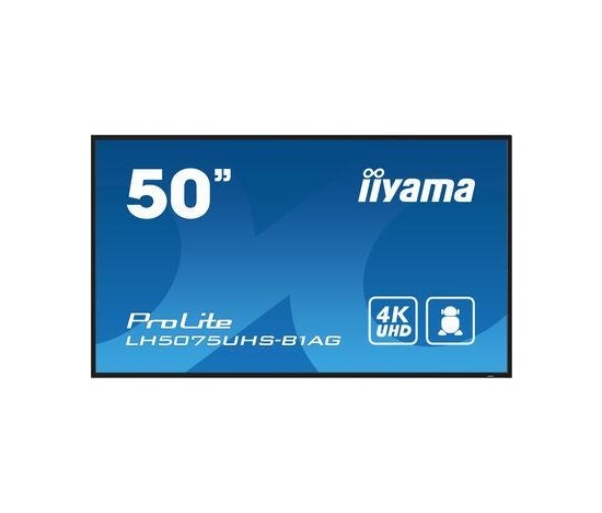 Iiyama ProLite IDS, 24/7, 4K, USB, RS232, Ethernet, Wi-Fi, Android, kit (RS232), black