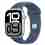 Apple Watch Series 10 GPS + Cellular 46mm Silver Aluminium Case with Denim Sport Band - S/M