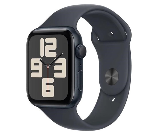 Apple Watch SE (2024) GPS 40mm Midnight Aluminium Case with Midnight Sport Band - M/L