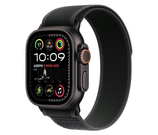 Apple Watch Ultra 2 (2024) GPS + Cellular 49mm Black Titanium Case with Black Trail Loop - M/L