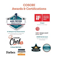BAZAR - Cosori Dual Basket horkovzdušná fritéza 8.5l  + 5x špíz a rošt - Poškozený obal