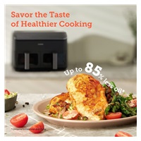 BAZAR - Cosori Dual Basket horkovzdušná fritéza 8.5l  + 5x špíz a rošt - Poškozený obal