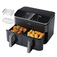 BAZAR - Cosori Dual Basket horkovzdušná fritéza 8.5l  + 5x špíz a rošt - Poškozený obal