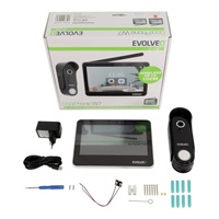 EVOLVEO DoorPhone W7, Sada domácího bezdrátového videotelefonu s WiFi černý monitor