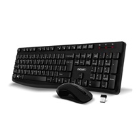 EVOLVEO Set klávesnice a myši K1050, Bezhrátové 2.4GHz, US INTL, černá