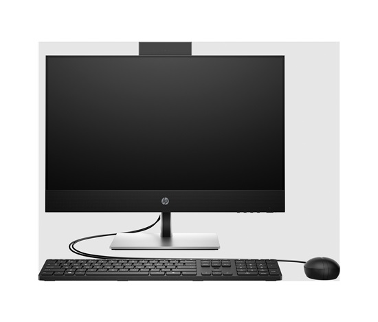 Bazar-HP AIO ProOne 440G9 23.8NT i3-14100T, 1x8GB, 512GB M.2, Intel HD DP+HDMI IN, WiFi 6+BT, usb kl. myš, 120W,FDOS,3yo