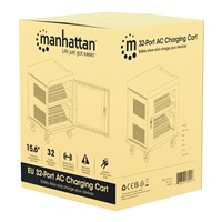 MANHATTAN nabíjecí vozík na notebooky - 32 míst, 32 portů, Až 15,6" - EU Zásuvka