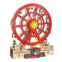 Solight LED vánoční kolotoč, otáčející se, 7x LED, 30cm, 2x AA