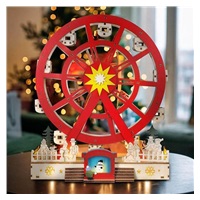 Solight LED vánoční kolotoč, otáčející se, 7x LED, 30cm, 2x AA