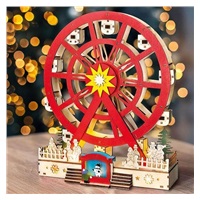 Solight LED vánoční kolotoč, otáčející se, 7x LED, 30cm, 2x AA