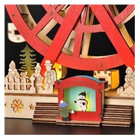 Solight LED vánoční kolotoč, otáčející se, 7x LED, 30cm, 2x AA