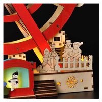 Solight LED vánoční kolotoč, otáčející se, 7x LED, 30cm, 2x AA