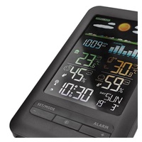 Solight meteostanice, barevný LCD, vnitřní/venkovní teplota a vlhkost, tlak, RCC, černá