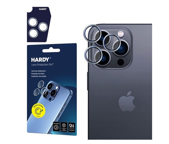 3mk Hardy Lens Protection Pro pro iPhone 16 Pro /16 Pro Max Titanium Silver