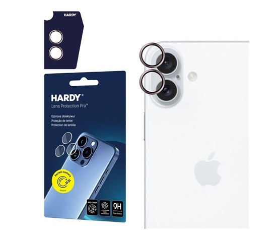 3mk Hardy Lens Protection Pro pro iPhone 16/16 Plus Pink