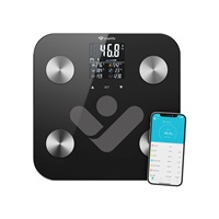 TrueLife FitScale W6 BT - Bioelektrická impedanční bluetooth váha - černá