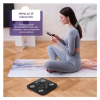TrueLife FitScale W6 BT - Bioelektrická impedanční bluetooth váha - černá