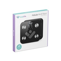 TrueLife FitScale W6 BT - Bioelektrická impedanční bluetooth váha - černá