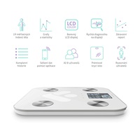 TrueLife FitShape S6 BT - Bioelektrická impedanční bluetooth váha - bílá