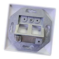 Zásuvka neosazená universální 2 port - 80x80