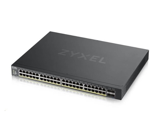 Zyxel XGS1935-52HP, 52 Port Lite-L3 Smart Managed PoE Switch, 48x Gigabit PoE and 4x 10G SFP+, hybrid mode