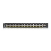 Zyxel XGS1935-52HP, 52 Port Lite-L3 Smart Managed PoE Switch, 48x Gigabit PoE and 4x 10G SFP+, hybrid mode