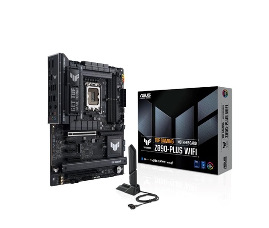 ASUS MB Sc LGA1851 TUF GAMING Z890-PLUS WIFI, Intel Z890, 4xDDR5, 1xDP, 1xHDMI, 2xThunderbolt, WI-FI, ATX