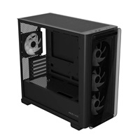 ASUS case A23 PLUS TG ARGB, Mini Tower, průhledná bočnice, 4x120mm ARGB Fan, černá