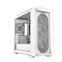 ASUS case A23 PLUS TG ARGB, Mini Tower, průhledná bočnice, 4x120mm ARGB Fan, bílá