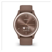 Garmin vívomove Sport pouzdro Ivory, silikonový řemínek Peach Gold, EU