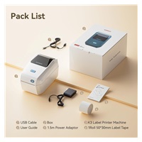 Niimbot Tiskárna štítků K3 Smart, bílá + role štítků 230 ks