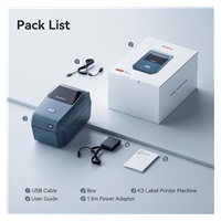 Niimbot Tiskárna štítků K3 Smart, modrá + role štítků 230 ks