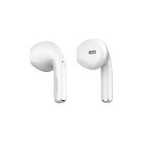 Orava bezdrátová sluchátka s mikrofonem, USB-C, dotykové ovládání, do uší, IPX3, bílá