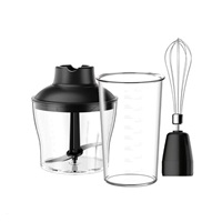 Orava multifunkční ruční mixér 3 v 1, 1200 W, 0.6 l nádoba, 75 dB, 2 rychlosti, černá