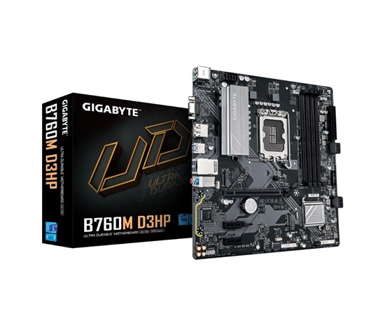 GIGABYTE MB Sc LGA1700 B760M D3HP, Intel B760, 4xDDR5, 1xDP, 1xHDMI, 1xVGA, mATX