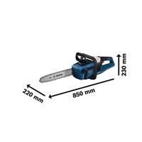 Bosch GKE 18V-40 řetězová pila, rychlost řetězu 12.40 m/s, BITURBO, kryt řetězu, 40cm lišta