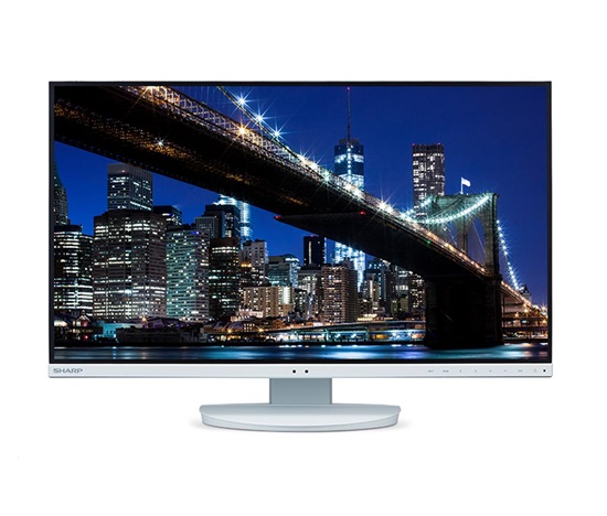 Sharp MT 27" MultiSync EA272Q, IPS TFT, 2560x1440, 350nit, 1000:1, 6ms, DP, HDMI, USB-C, USB, DVI-D, White