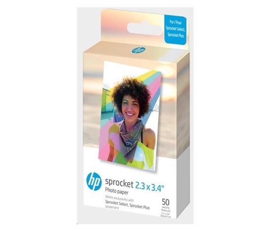 Bazar - HP Zink Paper Sprocket Select 50 Pack 2,3x3,4" - pošk. obal