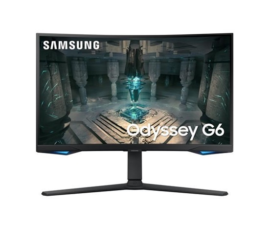 BAZAR - SAMSUNG MT LED LCD Gaming Smart Monitor 27" Odyssey G65B - prohnutý,Quantum Dot QHD,VA,240Hz,1ms,Pivot - Poškoze