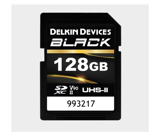 Delkin SDXC BLACK Rugged UHS-II R300/W250 (V90) 128GB (new)