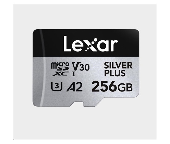Lexar microSDXC Professional SILVER Plus UHS-I/U3/A2/4K R205/W150 (V30) 256GB