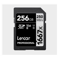 Lexar SDXC Pro 1667X UHS-II U3 R250/W120 (V60) 256G