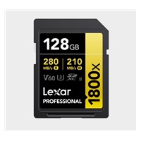 Lexar SDXC Pro 1800x U3 UHS-II R280/W210 (V60) 128GB